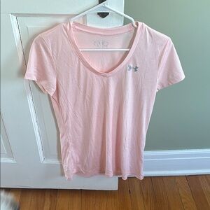 Under Armour Women's Pink V-Neck Top